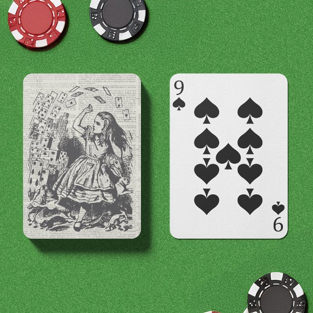 Alice In Wonderland Playing Cards (A wonderful and charming deck of cards. You'd never of thought a deck of cards could be so stylish.)