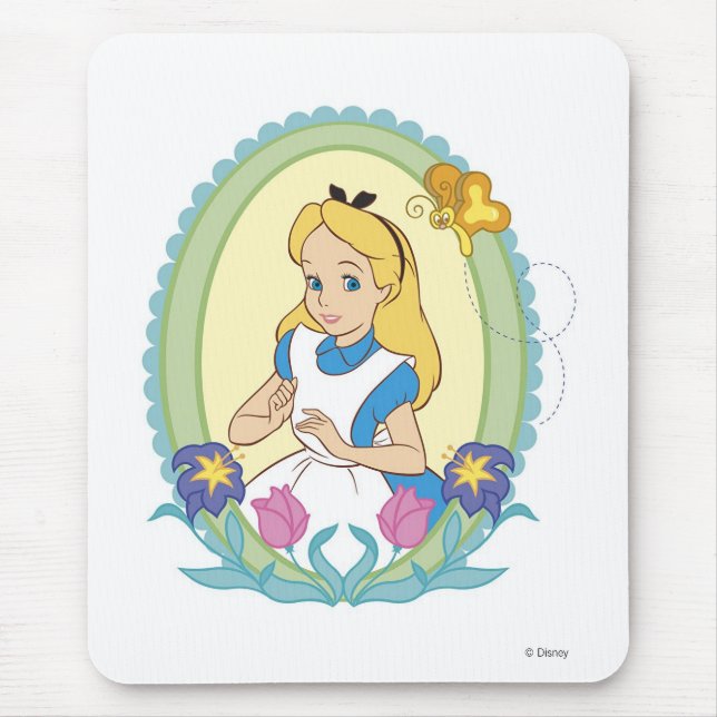 Alice in Wonderland Portrait Disney Mouse Pad (Front)