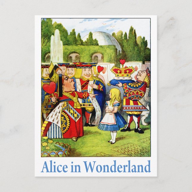ALICE IN WONDERLAND POSTCARD (Front)