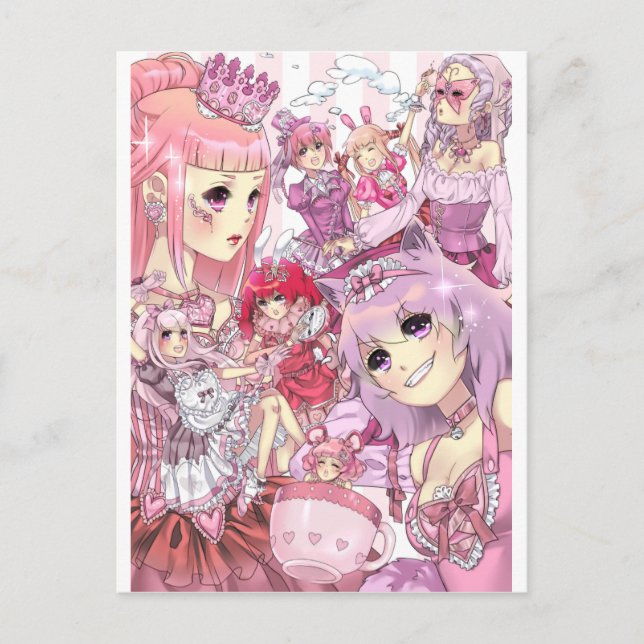 alice in wonderland postcard (Front)