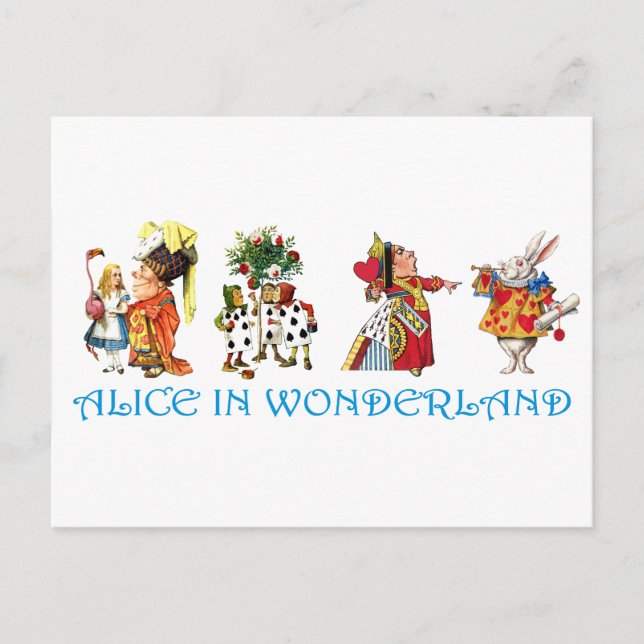 ALICE IN WONDERLAND POSTCARD (Front)