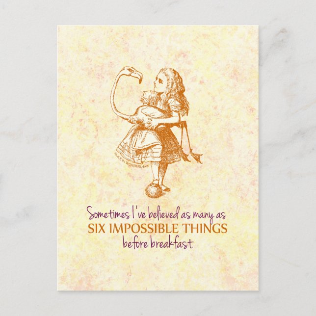 Alice in Wonderland Postcard (Front)