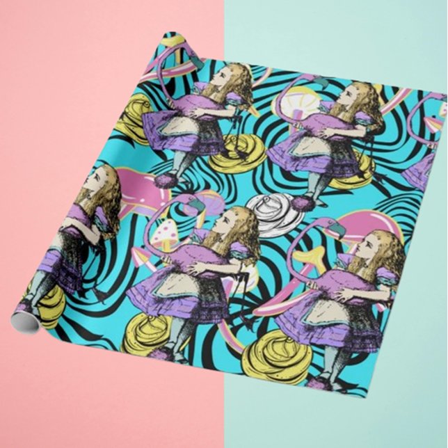  Alice in wonderland purple bird theme Wrapping Paper (Creator Uploaded)