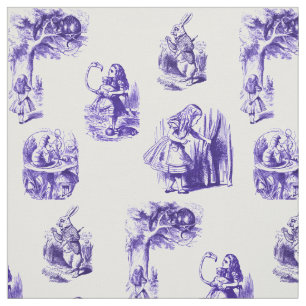 Alice in Wonderland Purple Fabric