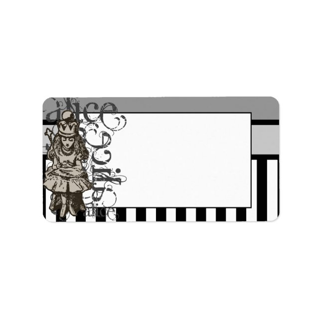 Alice In Wonderland Queen Alice Grunge Label (Front)