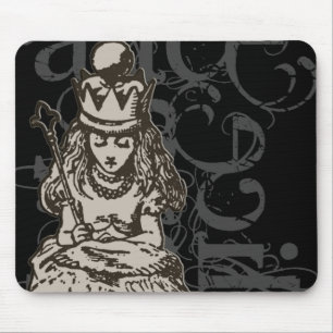 Alice In Wonderland Queen Alice Grunge (Single) Mouse Pad