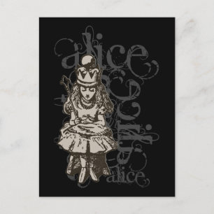Alice In Wonderland Queen Alice Grunge (Single) Postcard