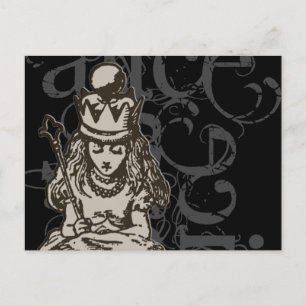 Alice In Wonderland Queen Alice Grunge (Single) Postcard
