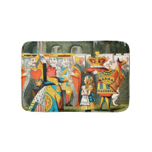Alice in Wonderland Queen of Hearts Bath Mat