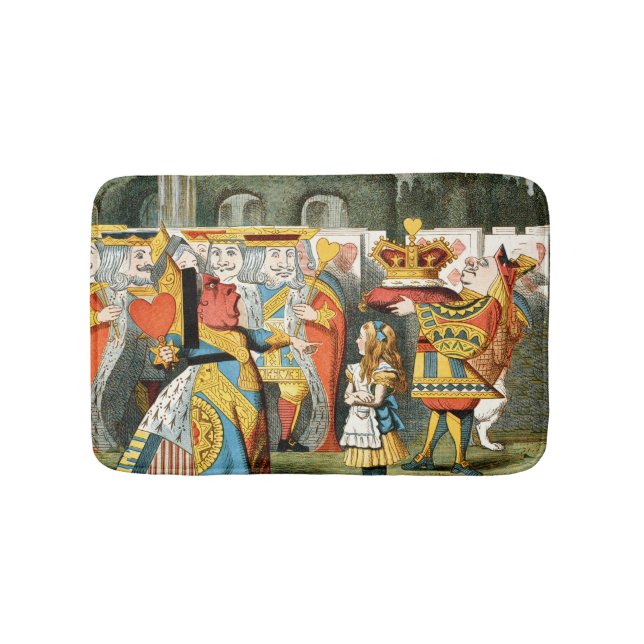 Alice in Wonderland Queen of Hearts Bath Mat (Front)