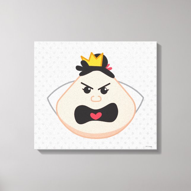 Alice in Wonderland | Queen of Hearts Emoji 4 Canvas Print (Front)