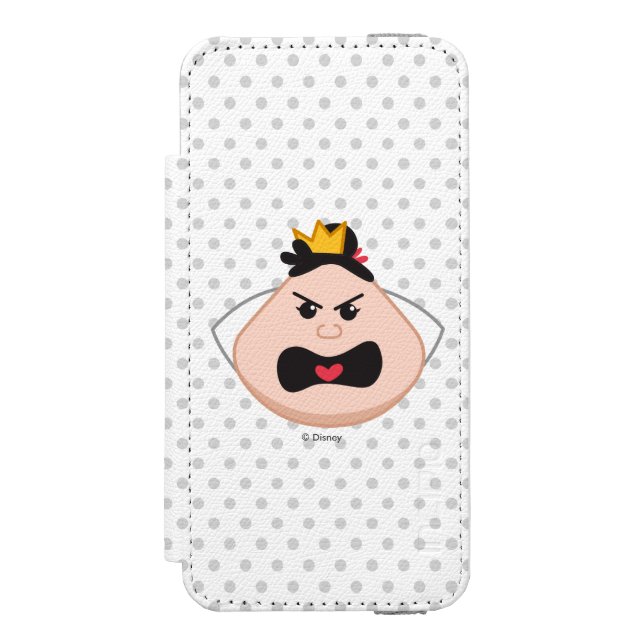 Alice in Wonderland | Queen of Hearts Emoji Incipio iPhone Wallet Case (Folio Front)