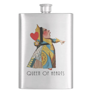 Alice in Wonderland Queen of Hearts Hip Flask