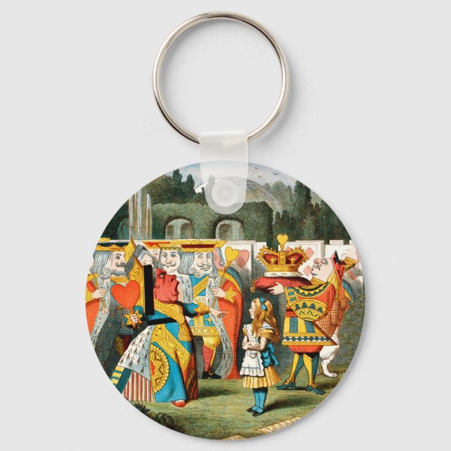 Alice in Wonderland Queen of Hearts Keychain (Front)