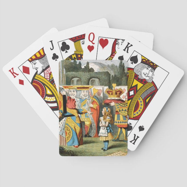 Alice in Wonderland Queen of Hearts Playing Cards (Back)