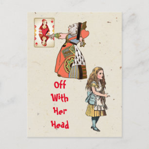   Alice in Wonderland - Queen of Hearts  Postcard