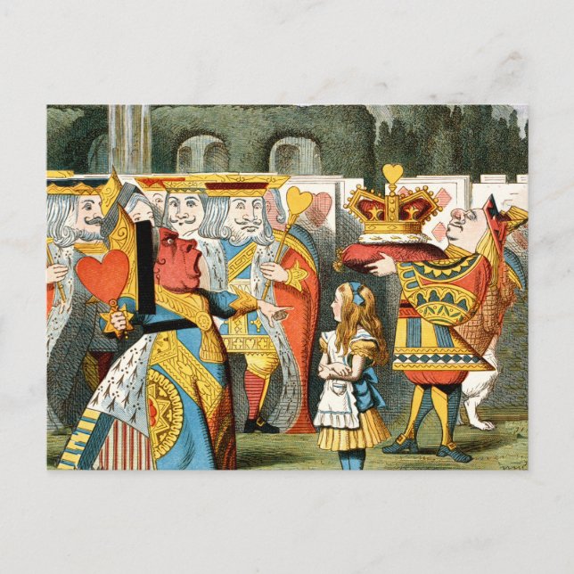 Alice in Wonderland Queen of Hearts Postcard (Front)