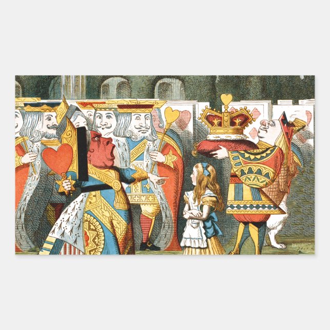 Alice in Wonderland Queen of Hearts Sticker (Front)