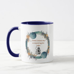Alice in Wonderland Quote, Impossible Things Art Mug
