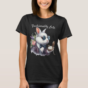 Alice in Wonderland Rabbit in Sunglasses T-Shirt