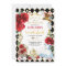 Alice in Wonderland Red Floral Mad Tea Birthday 
