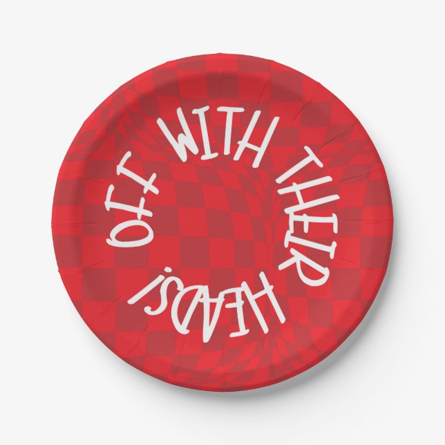 Alice in Wonderland - Red Plates  - Queen of Heart (Front)