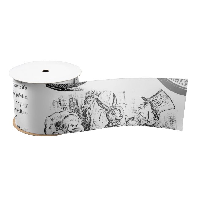 Alice in Wonderland Ribbon Satin Ribbon (Spool)
