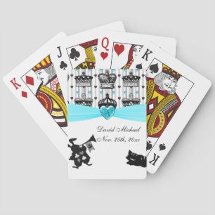 Alice In Wonderland Royal Crowns Baby Shower Playing Cards