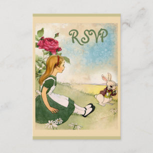 Alice in Wonderland RSVP Card