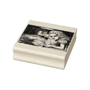 Alice in Wonderland Rubber Stamp