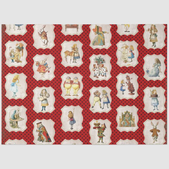 Alice in Wonderland Series Design 4 Tissue Paper (Front)