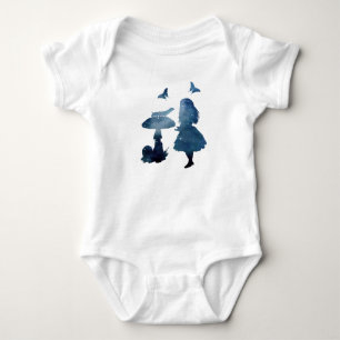 Alice in wonderland Silhouette Baby Bodysuit