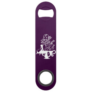 Alice in Wonderland. Silhouette illustration Bar Key