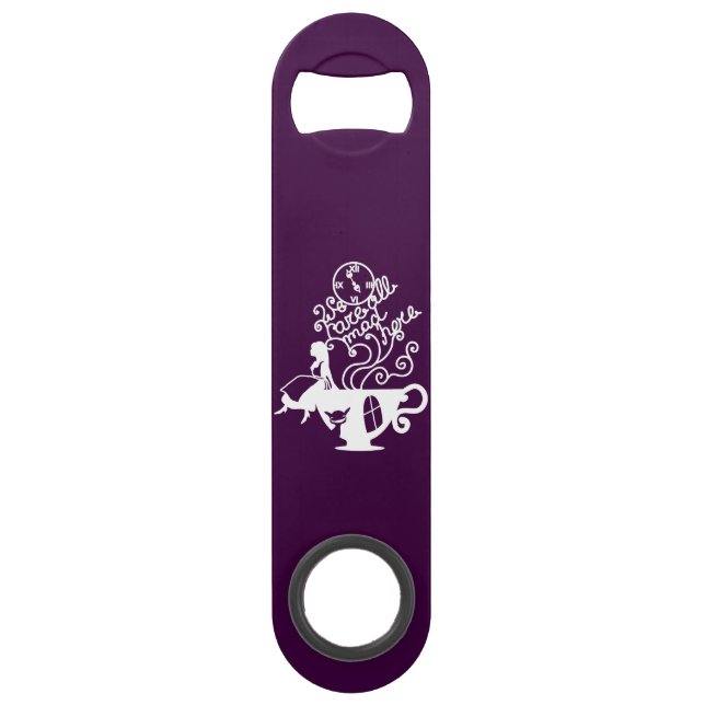 Alice in Wonderland. Silhouette illustration Bar Key (Front)