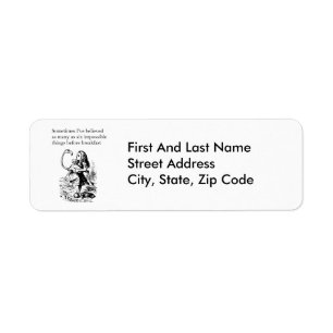 Alice in Wonderland, “Six Impossible Things”