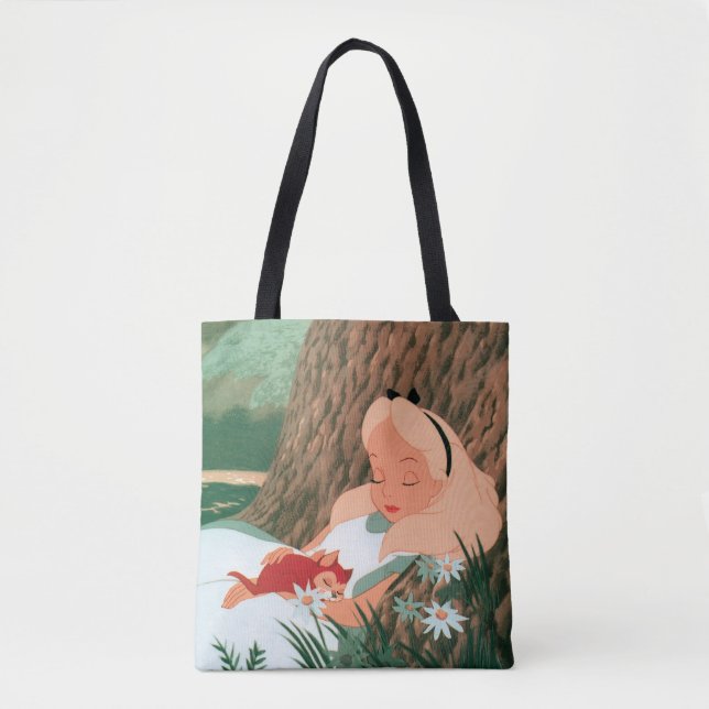 Alice in Wonderland Sleeping 2 Tote Bag (Front)