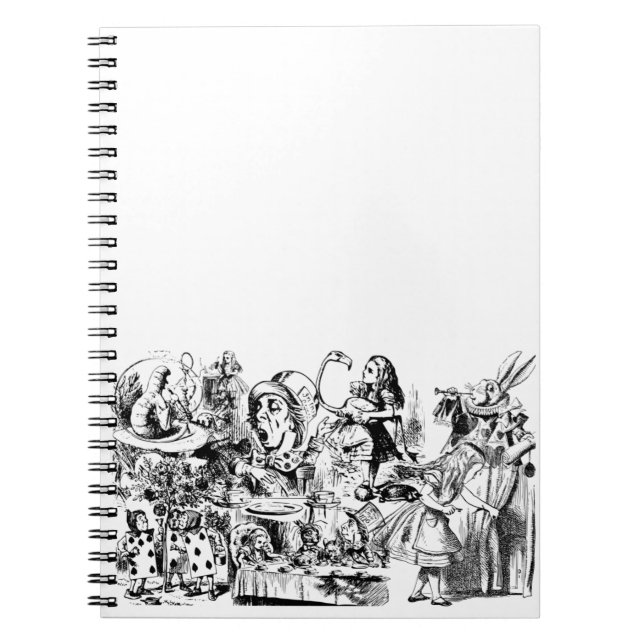 Alice in Wonderland Spiral Notebook (Front)
