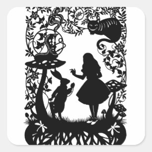 Alice in Wonderland  Square Sticker