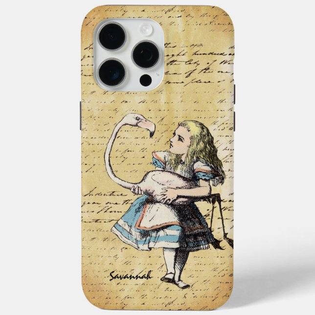 Alice In Wonderland Swirl Casemate iPhone 4 Case-Mate iPhone Case (Back)