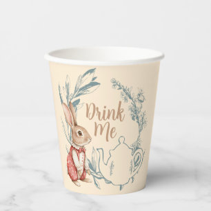 Alice in Wonderland Tea Drink Me Paper Cups