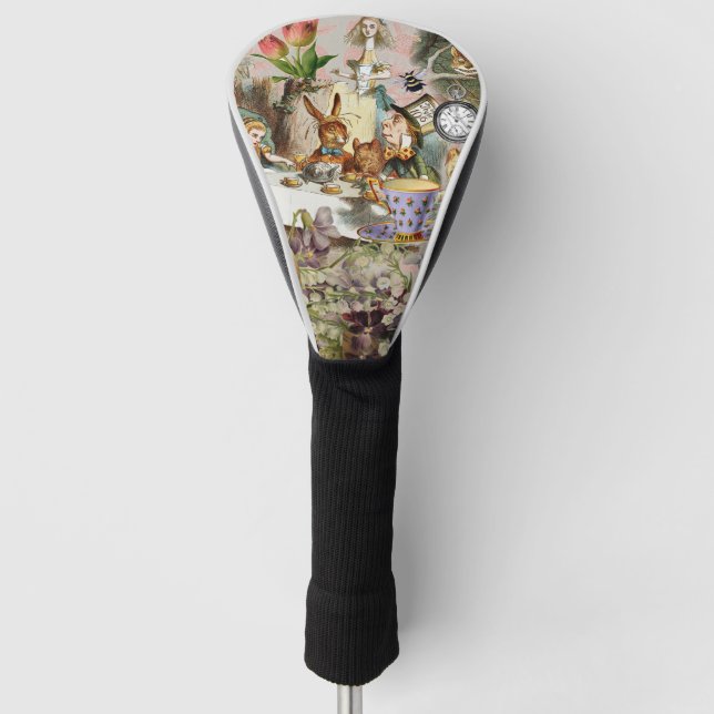Alice in Wonderland Tea Party Art Golf Head Cover (Front)