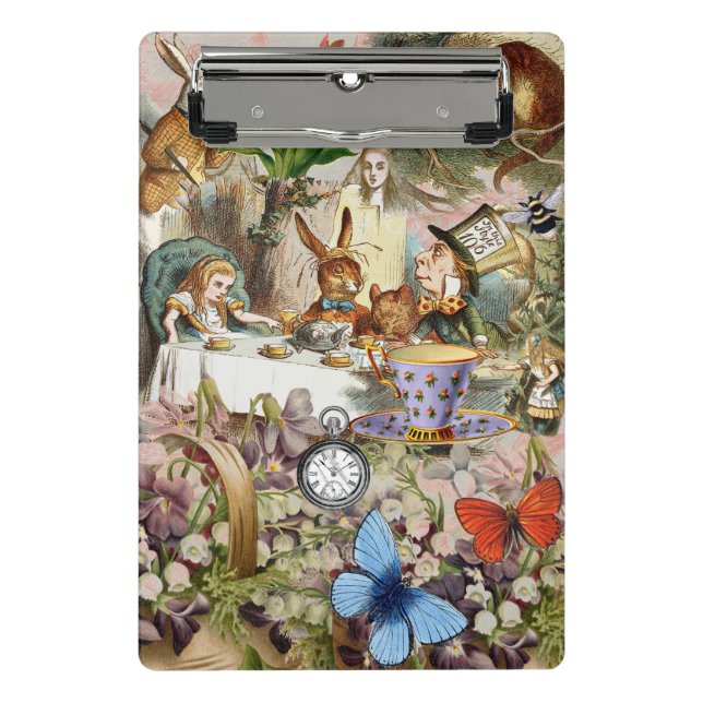 Alice in Wonderland Tea Party Art Mini Clipboard (Front)