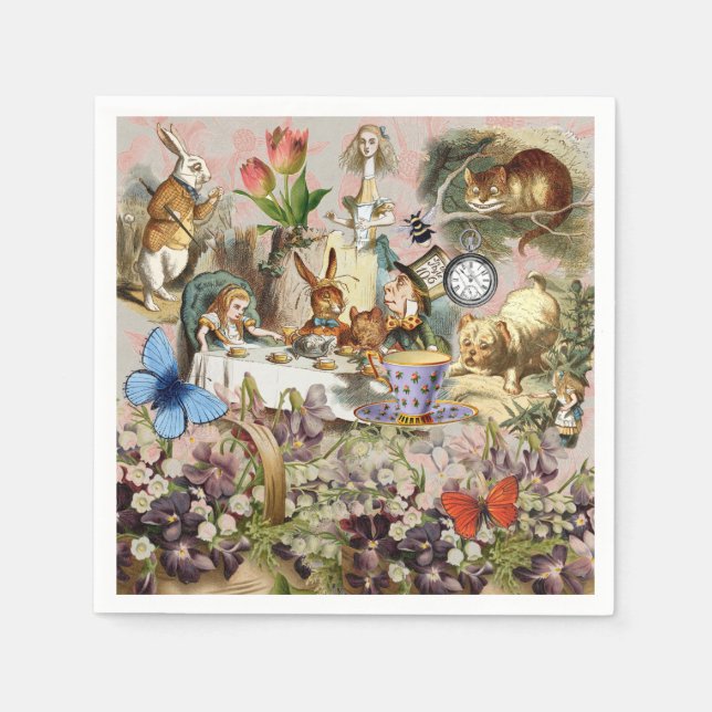 Alice in Wonderland Tea Party Art Napkin (Front)