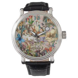Alice in Wonderland Tea Party Art Watch
