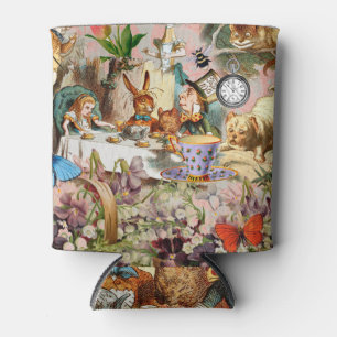 Alice in Wonderland tea party characters Can Cooler