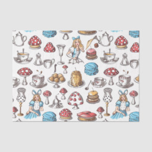 Alice In Wonderland Tea Party Decoupage Tissue Paper