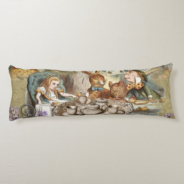 Alice in Wonderland Tea Party Guests Body Pillow (Back)