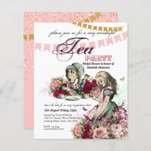 Alice In Wonderland Tea Party Invitation ANY EVENT