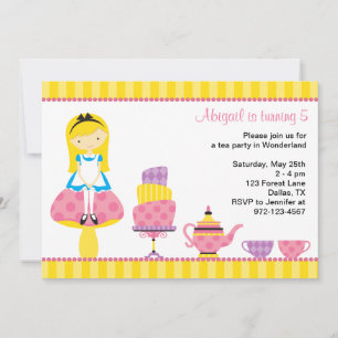 Alice in Wonderland Tea Party Invitations