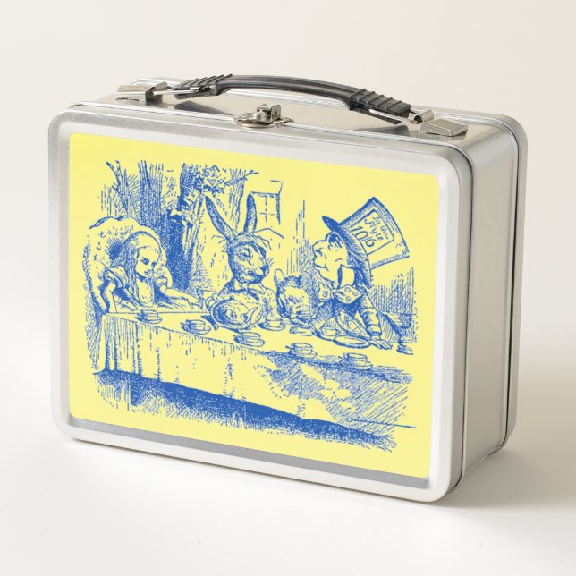 Alice in Wonderland Tea Party  Metal Lunch Box (Front)